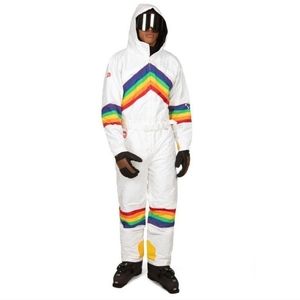 🌈 Tipsy Elves‎ Men’s Sunrise Shredder Ski Suit NEW W Lanyard Size XL